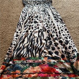 Lapis White and Black Sequin Embellished Lingerie Top